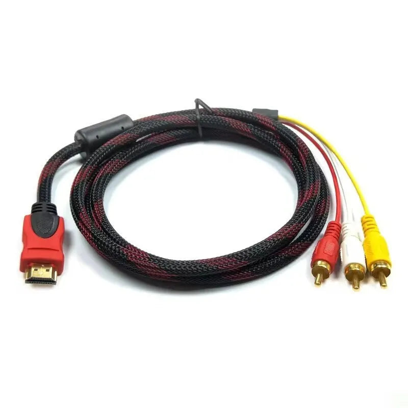 HDMI to AV15 conversion cable with 1.5 metre length and alloy connectors for device connectivity