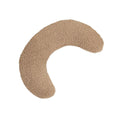 U-shaped soft cat pillow with an adjustable fabric collar in blue, khaki, white or yellow