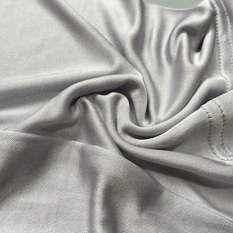 Men's silk shorts in loose fit design showing navy blue, silver grey, and skin colour options