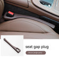 Polyurethane car seat gap filler strip in beige colour to prevent items falling between seats.