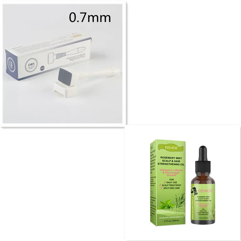 59ml rosemary mint hair growth oil bottle measuring 11.5cm with natural plant extract formula
