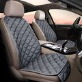 Ringer plush cotton car seat cushion in burgundy colour for winter automotive comfort