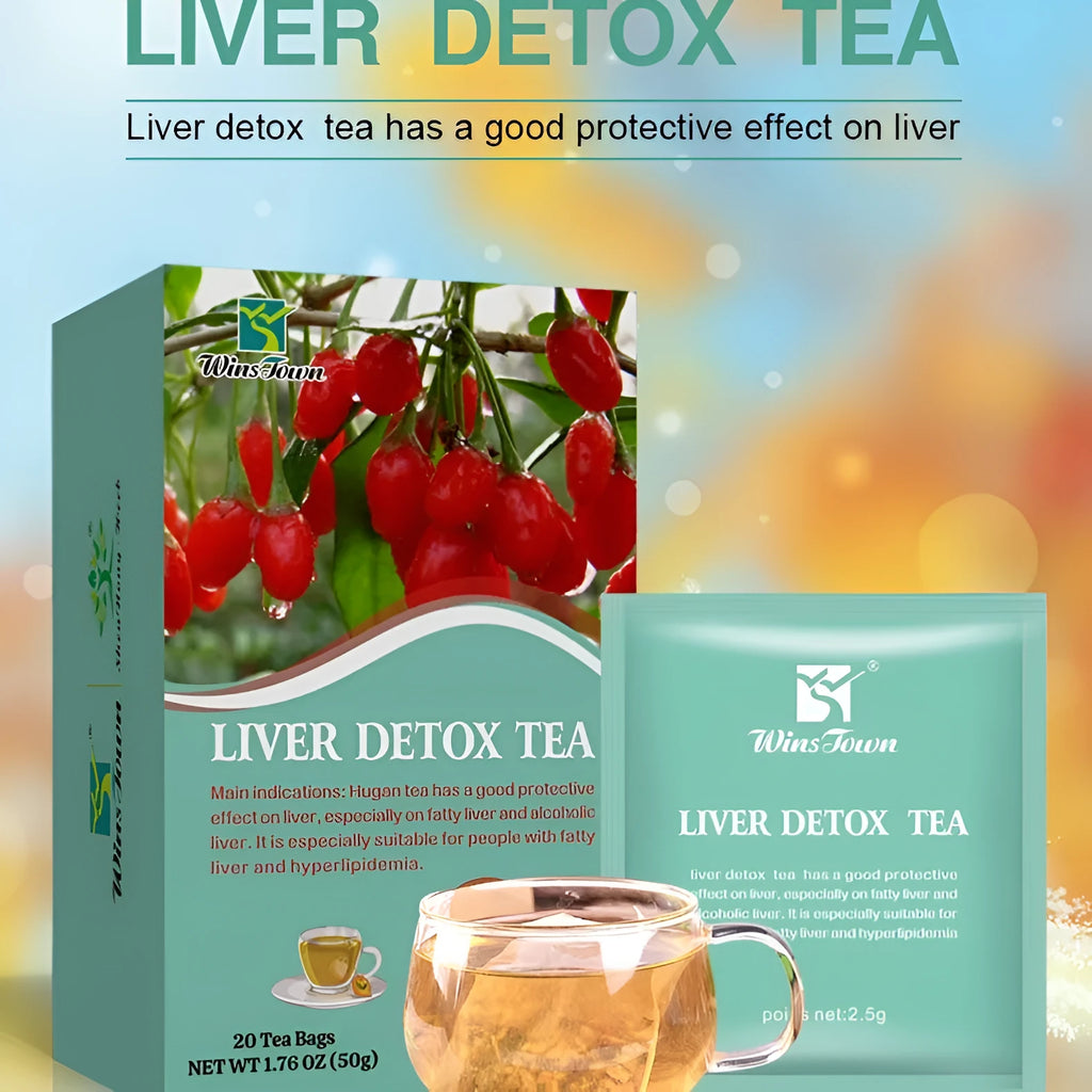 Herbal substitutional tea box showing 50g medicine-food homology blend with traditional Chinese herbal ingredients