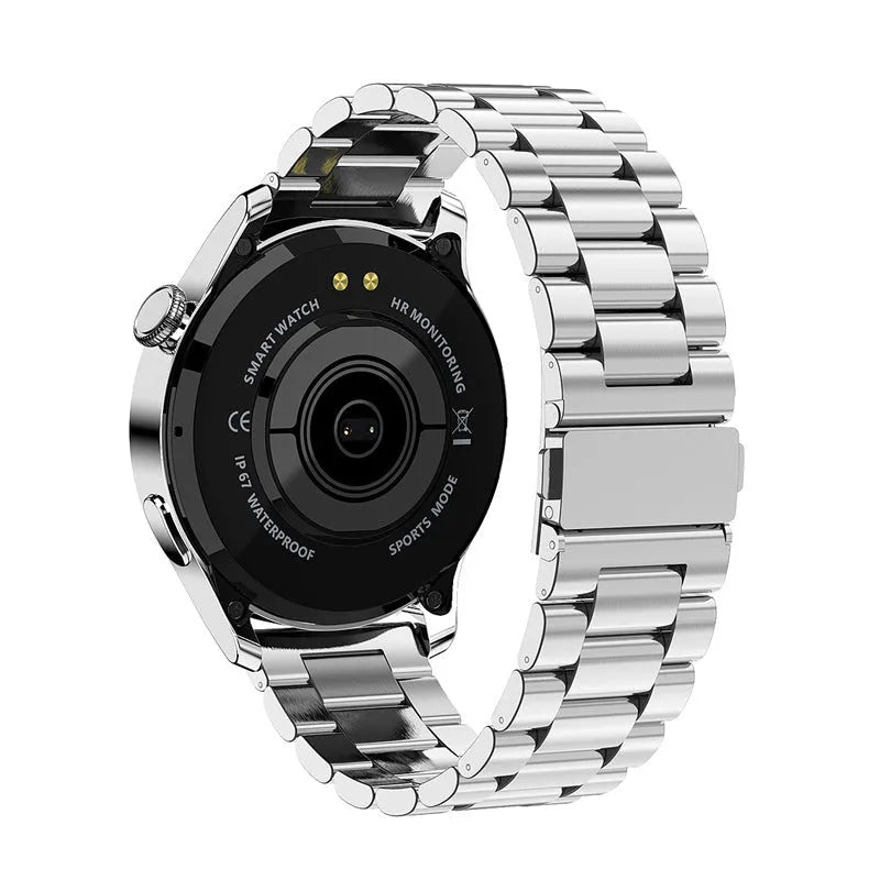 Music Player Bluetooth Call Heart Rate Detection Bracelet Waterproof Sports Watch with 1.28 inch display and zinc alloy shell