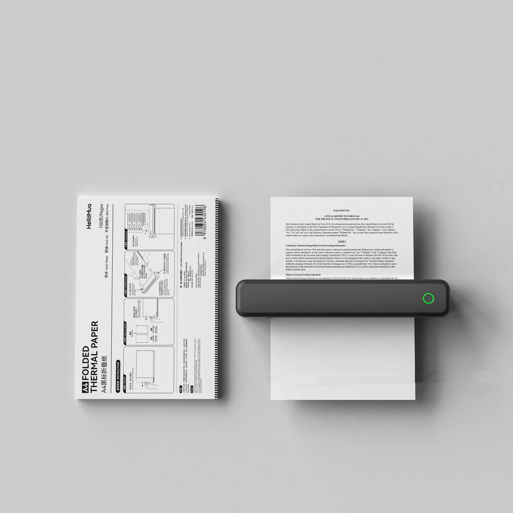 Compact thermal printer with Bluetooth for mobile phone drawing printing in black or white