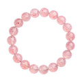 Strawberry quartz crystal bracelet with white water body geometric beads measuring 10-10.8mm