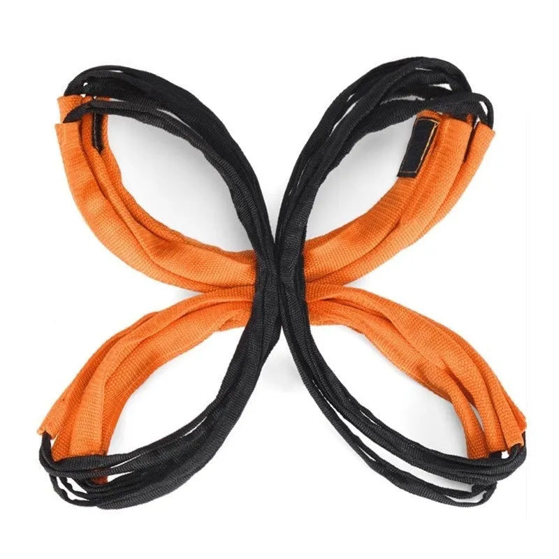 Plastic butterfly agility ladder set for youth physical fitness training with rope ladders
