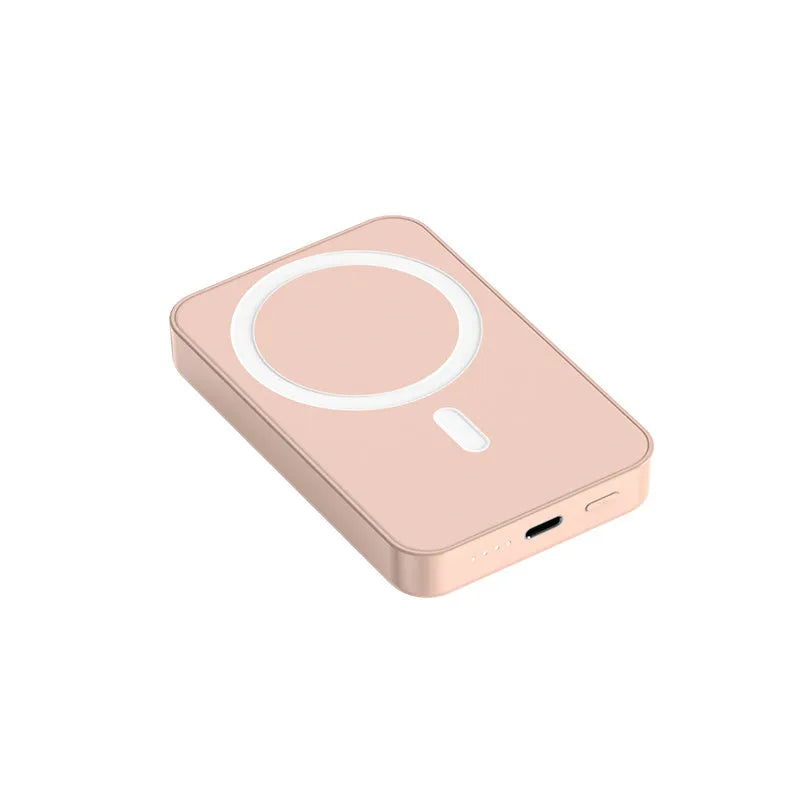 Pink purple white plastic magnetic wireless power bank 20000mAh 20W charger 100x64x18mm