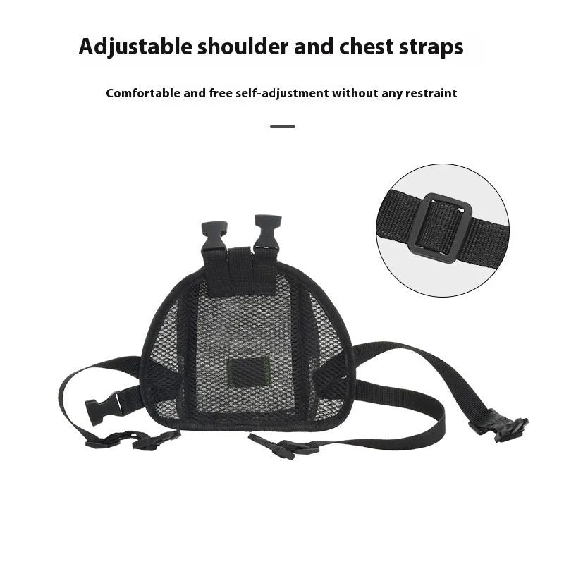 Breathable polyester pet carrier backpack in solid colour with adjustable straps for small dogs
