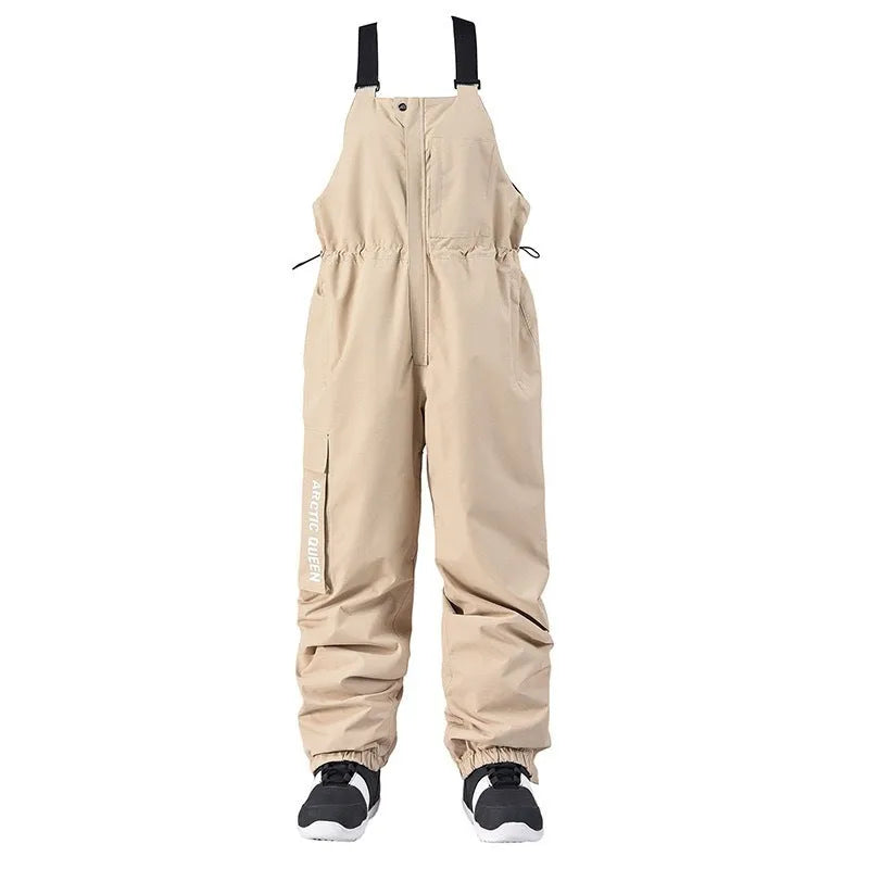 Outdoor ski suit for men and women in light gray, breathable waterproof polyester, sizes S-XXL