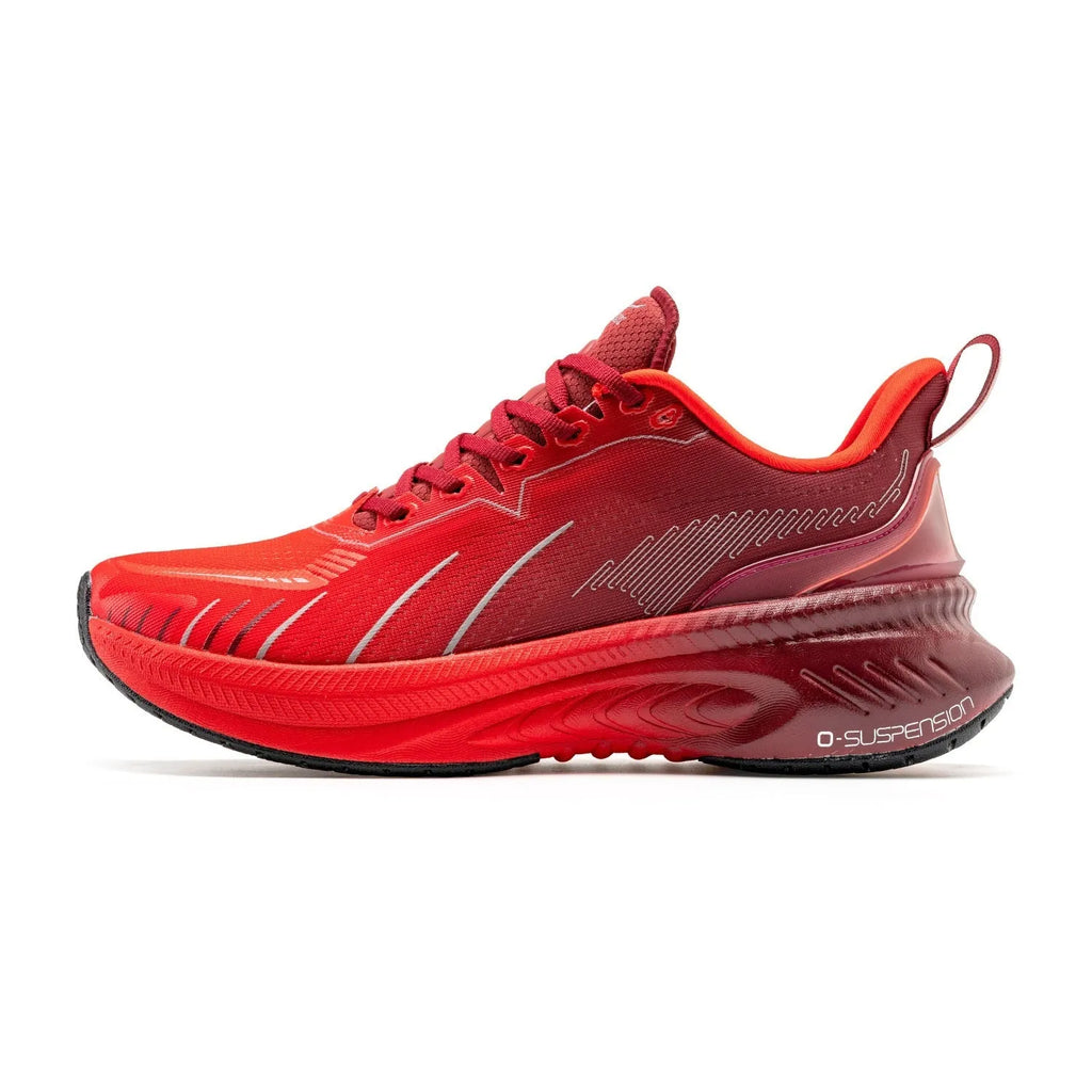Low-top running shoes in multiple colours with PU mesh upper and rubber sole.