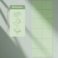 Purple folded and unfolded TPE gymnastic mat showing its 6-fold design and non-slip texture.