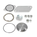 Silver aluminium alloy valve cover plug for automotive EGR systems