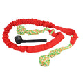 Cotton thread dog tug of war rope toy in black, grey, or red colours for interactive play and teeth grinding