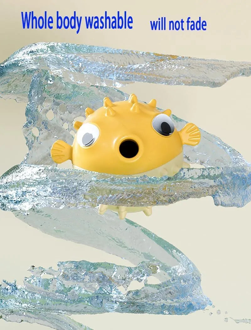 Green fish-shaped interactive dog toy with textured surface for treat dispensing and dental cleaning