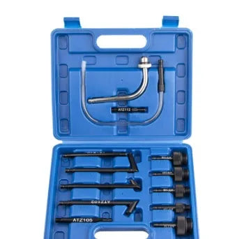 13-piece transmission oil refuelling kit with automatic transmission injector tool and wave box connector