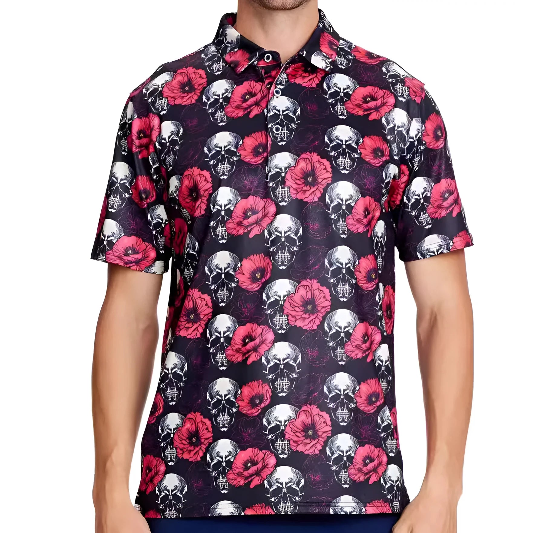 Men's 3D print graphic t-shirt with zipper decoration detail in Japanese retro style.