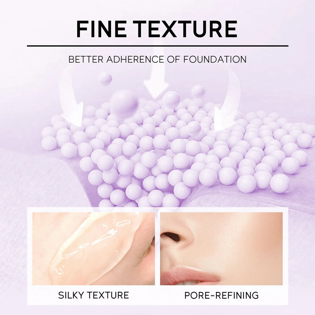 30g tube of colour-correcting moisturising face primer in green, pink, and purple shades.