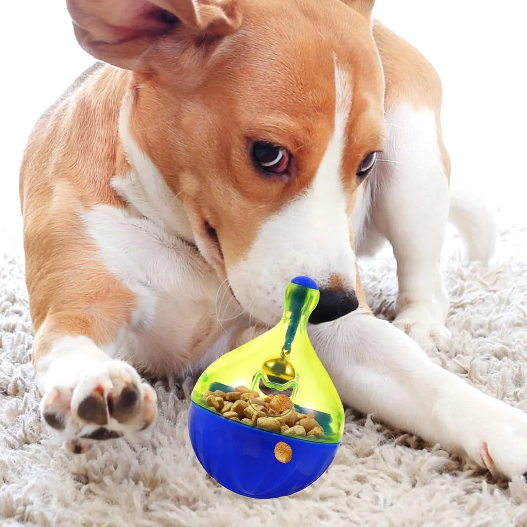 Interactive pet treat dispenser tumbler toy for dogs and cats