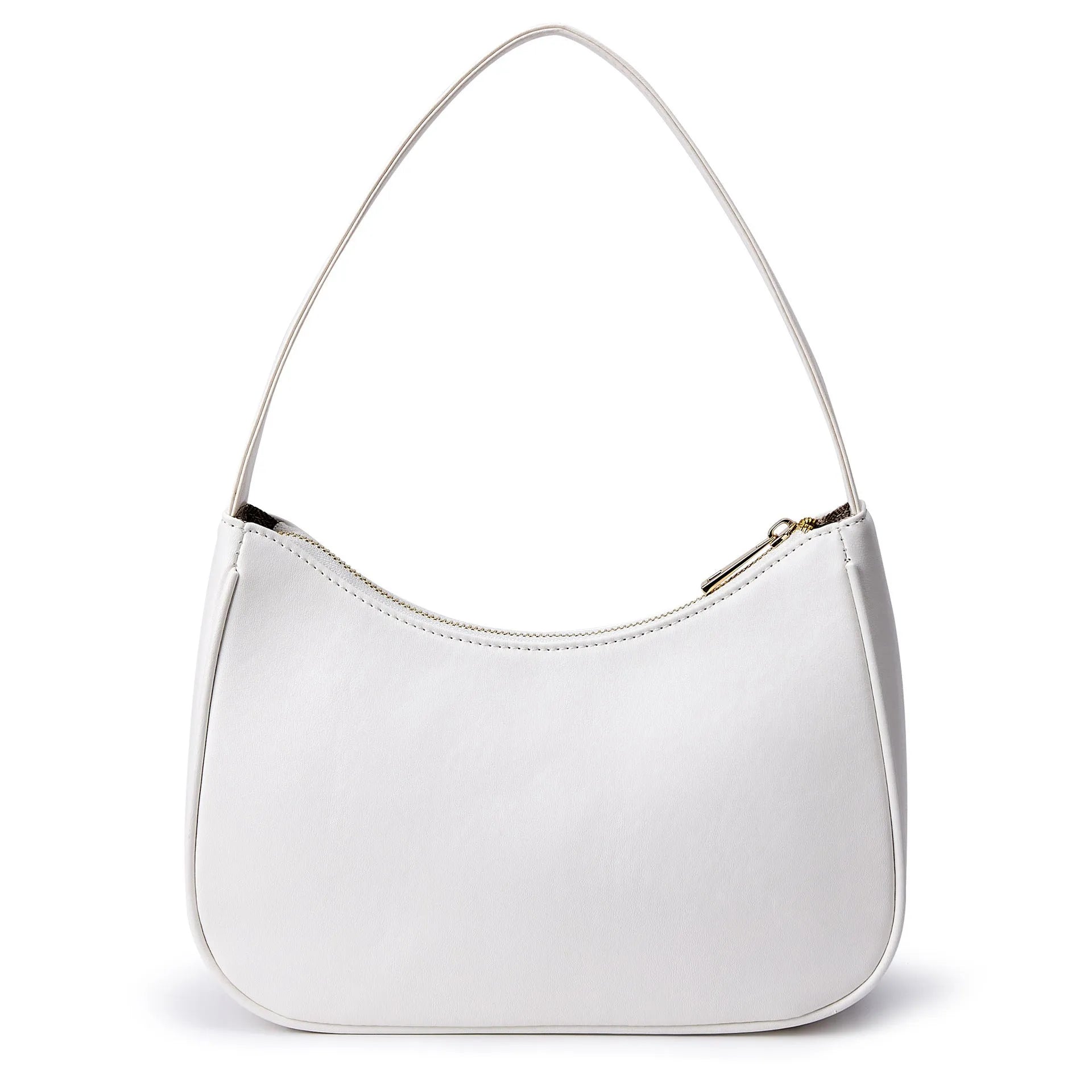 Simple retro waterproof PU shoulder bag shown in multiple colour options