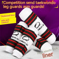 Taekwondo leg and arm protective gear combination set with PU EVA foam construction