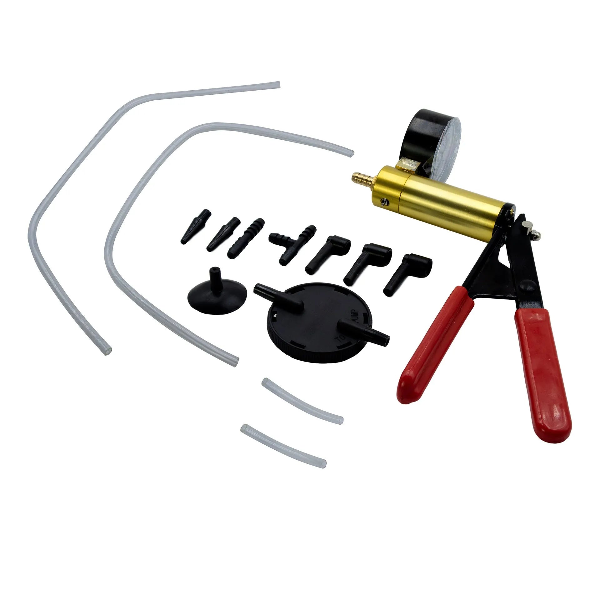 Manual vacuum air blow gun tool for automotive repair with aluminium alloy construction