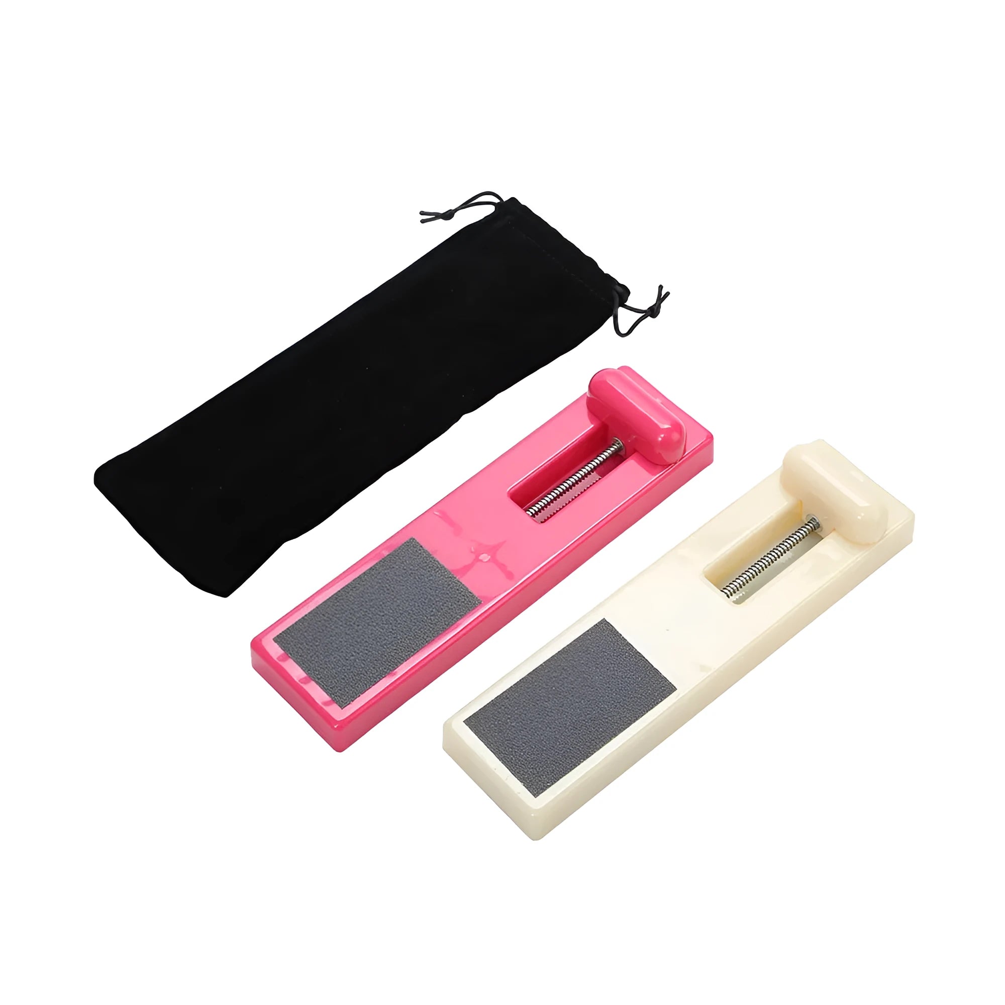 Pink and white ballet foot trainer for dancer flexibility and muscle strength development