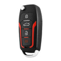 Red and black one-way remote car alarm system with GPS tracking and 3000m range