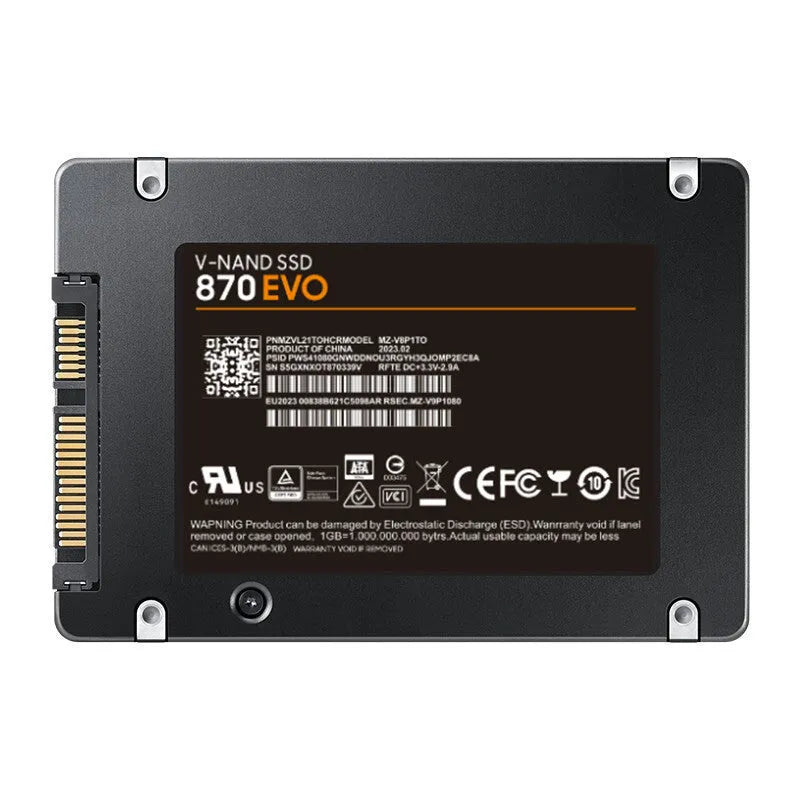 Samsung 870 EVO 2.5-inch SATA III internal solid state drive for PC and laptop storage upgrades