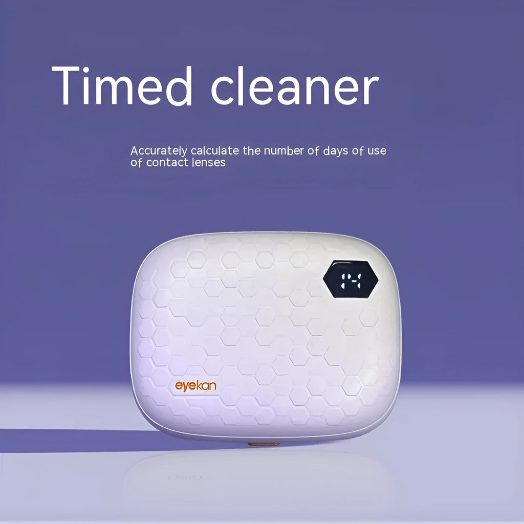 Automatic ultrasonic cleaning machine for invisible glasses in plastic housing