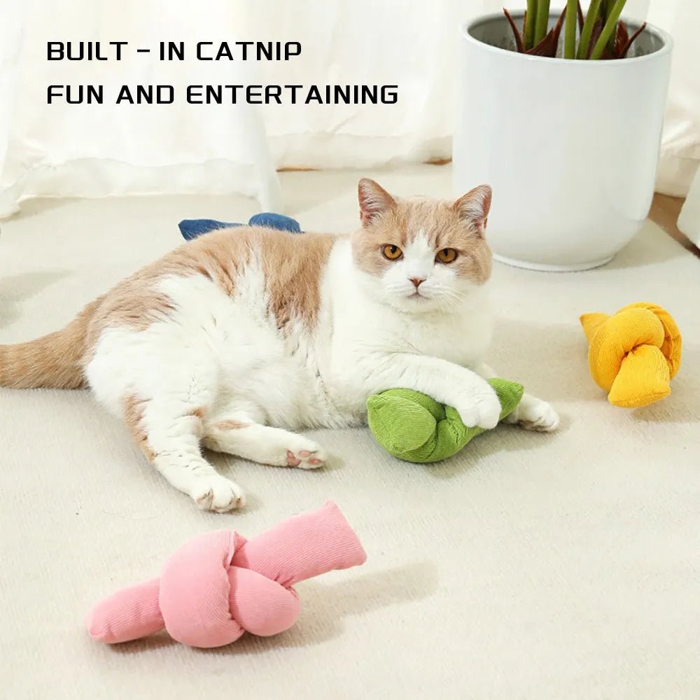 White knotted cotton rope dog toy with sturdy knots for tug of war and chewing