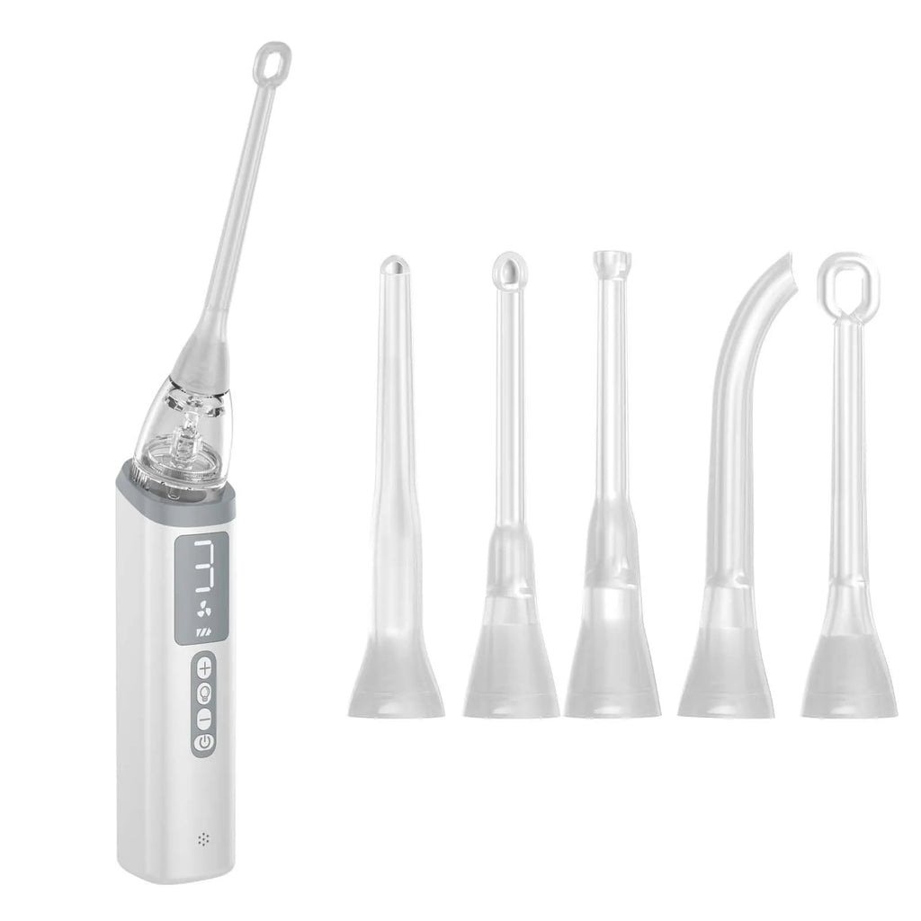 Cross-border tonsillar extractor oral cleaning tools in milky white for dental stone removal