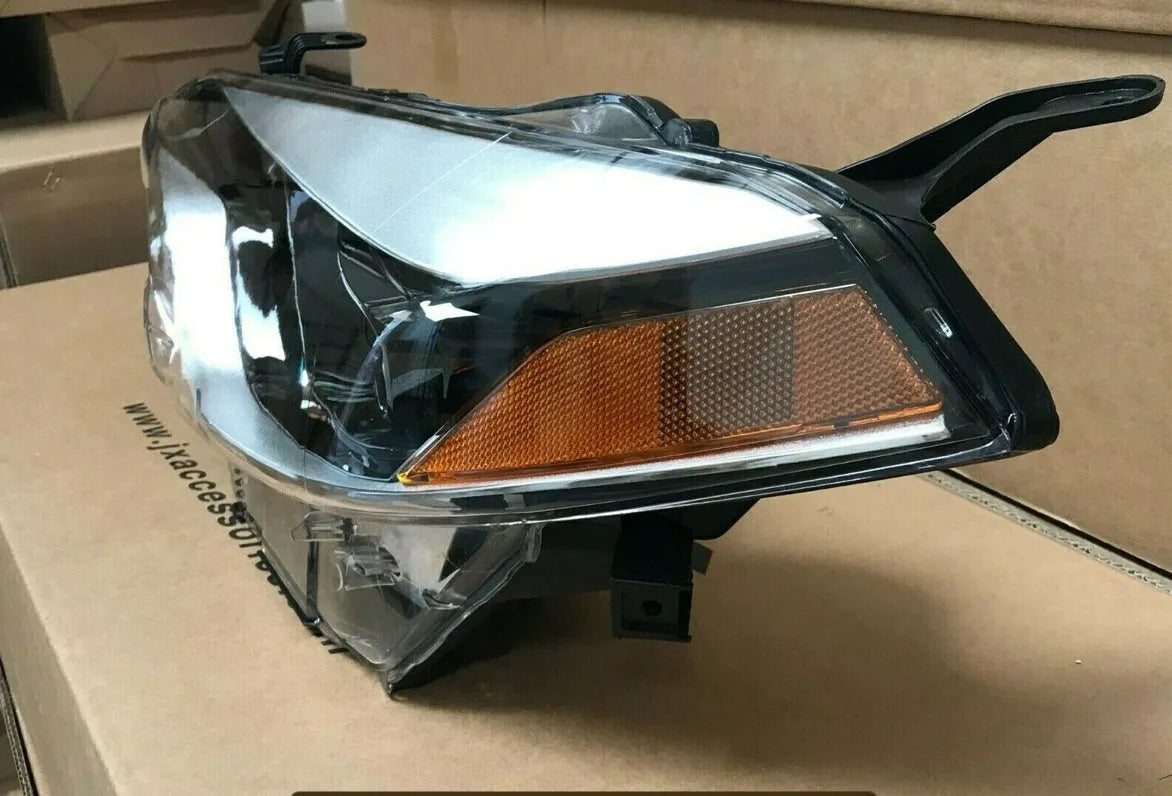 Toyota Corolla passenger-side halogen headlight assembly with integrated cornering lamp.