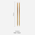 Set of lengthened crochet hooks in thirteen sizes from 2.0mm to 10.0mm, each with a protective end cap.
