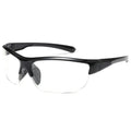 Men's semi-frameless sports sunglasses for cycling with windproof design in various colour configurations