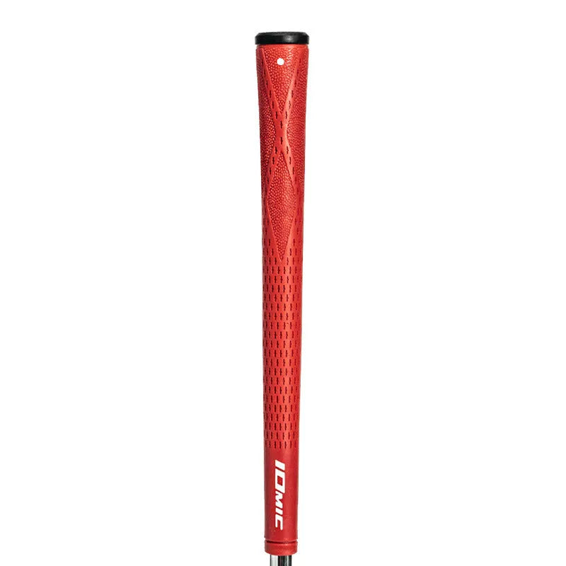 TPE material golf club grip in various colour options on a club shaft.
