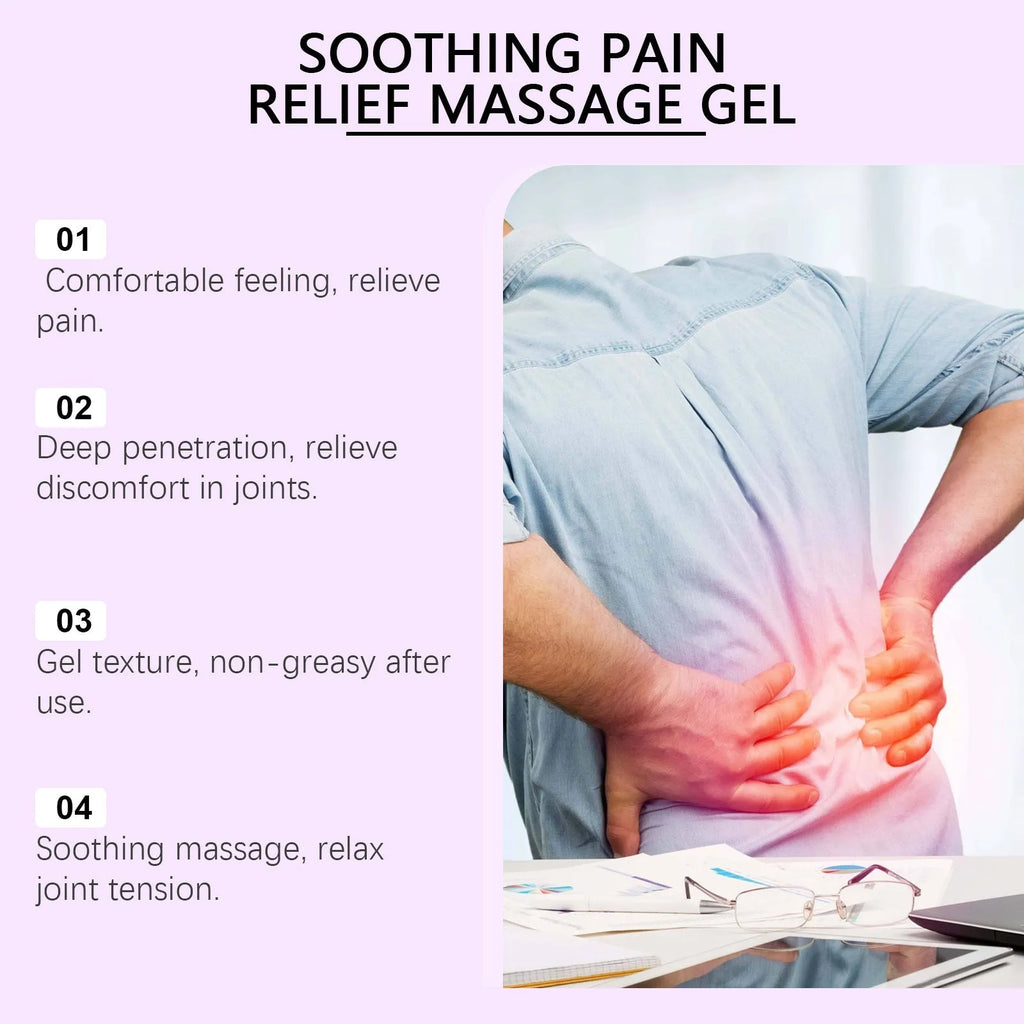 100g body massage gel container for knee and elbow joint care with quantity options
