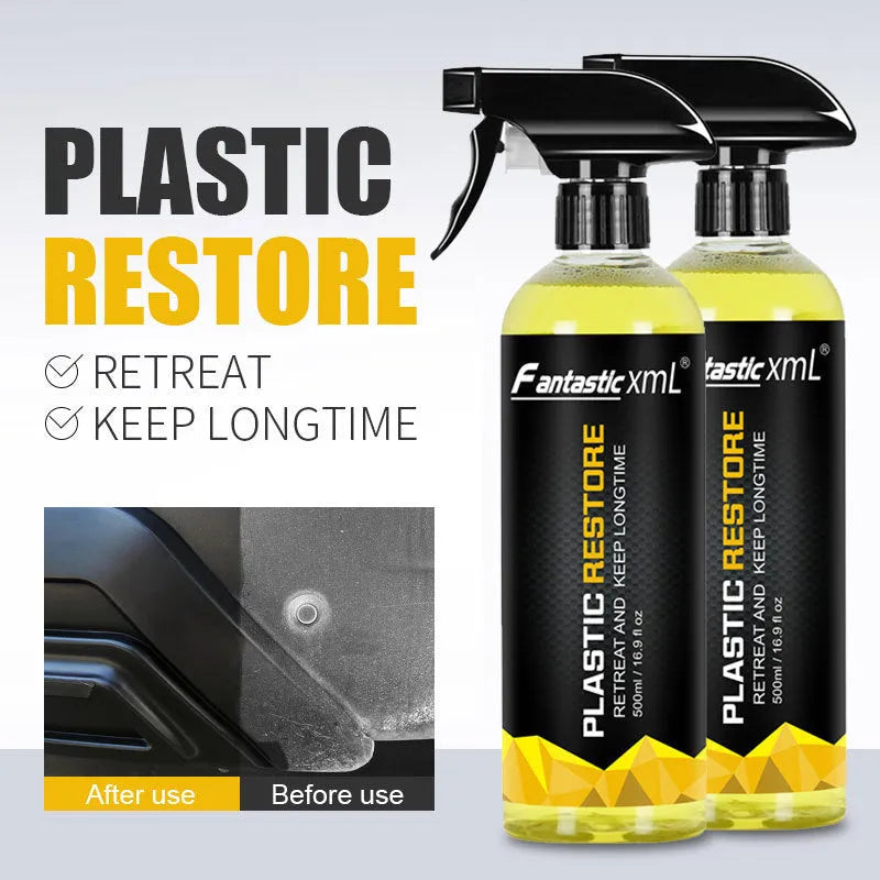 500ml bottle of car foam cleaner plastic renovation agent for interior stain removal and whitening