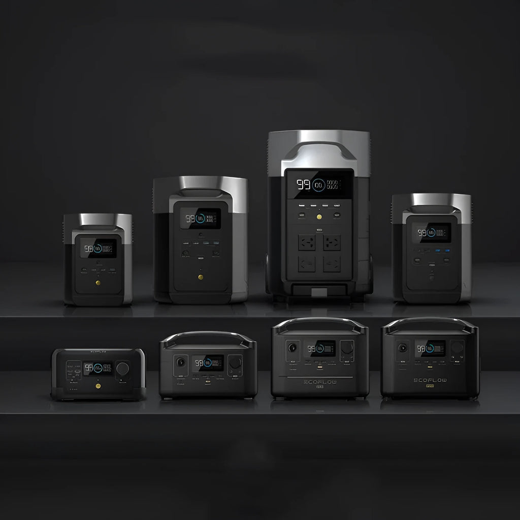 RIVER Pro portable power station with 720Wh capacity and multiple AC, USB, and DC output ports