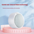 Nano glass 2-in-1 epilator and foot grinder hair removal device with plastic construction