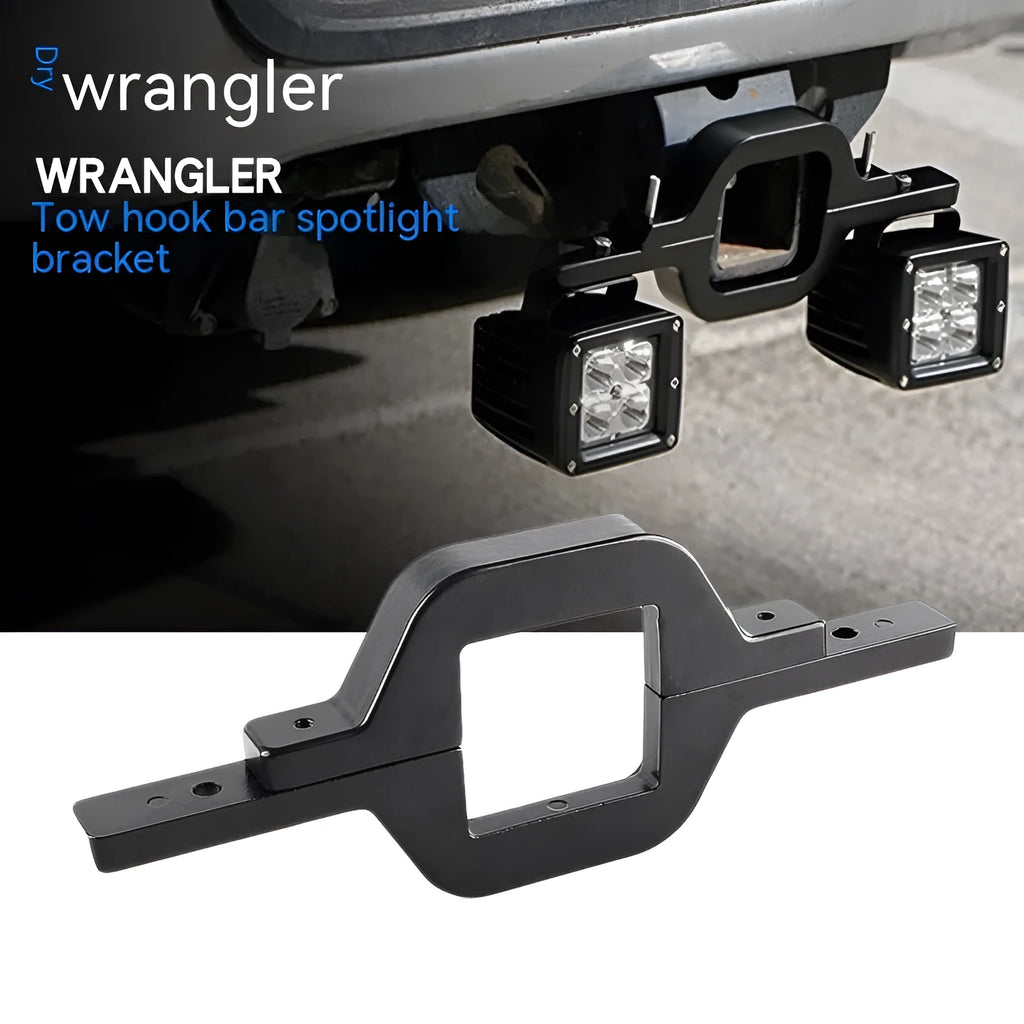 Black aluminium alloy LED reverse lamp bracket for Wrangler Jeep off-road vehicles