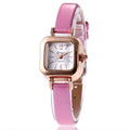 Women's fashion watch with 10mm thickness alloy case in retro style available in four colours