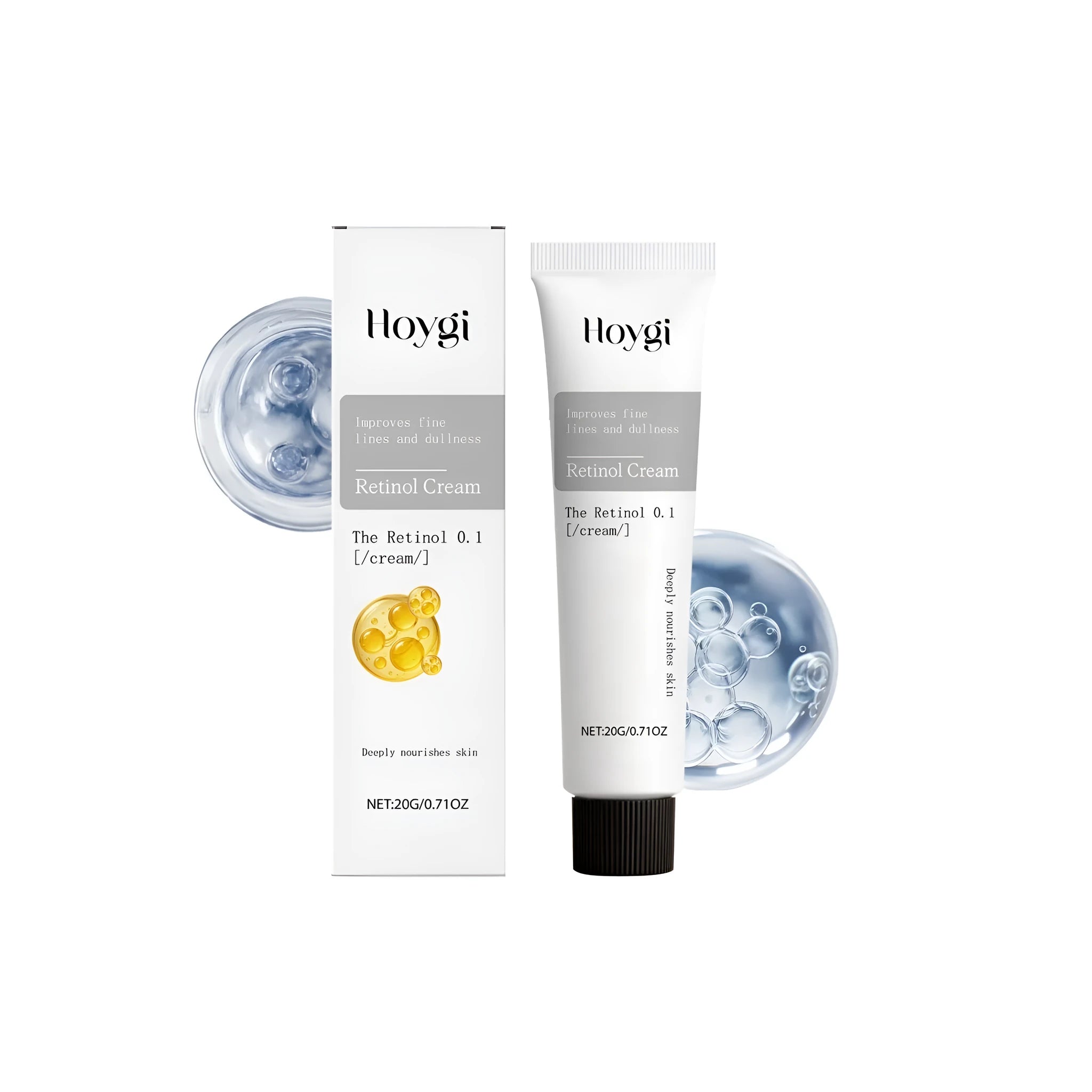 Retinol Moisturizing Cream 20g tube with glycerin, vitamin E, and panthenol