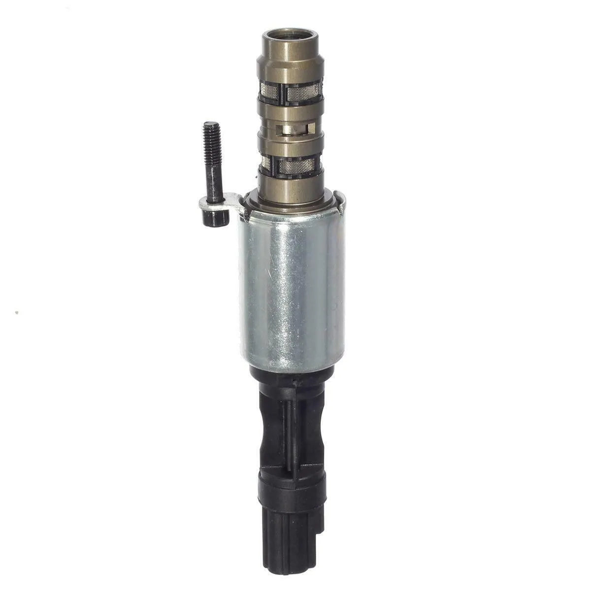 Ford VVT oil control valve replacement part on a white background.