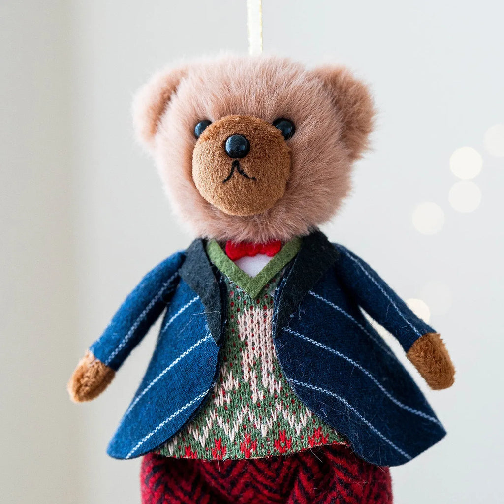 Princess bear and gentleman bear plush doll couple set in soft cloth material