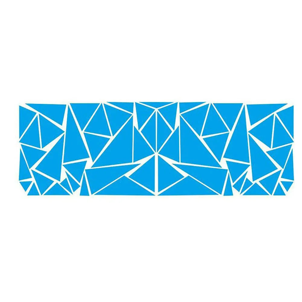 Geometry series car waistline rear wheel modification sticker in black, 200cm x 60cm PET material