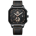 Men's sports quartz watch with belt-style strap in multiple colour combinations showing 8mm thickness
