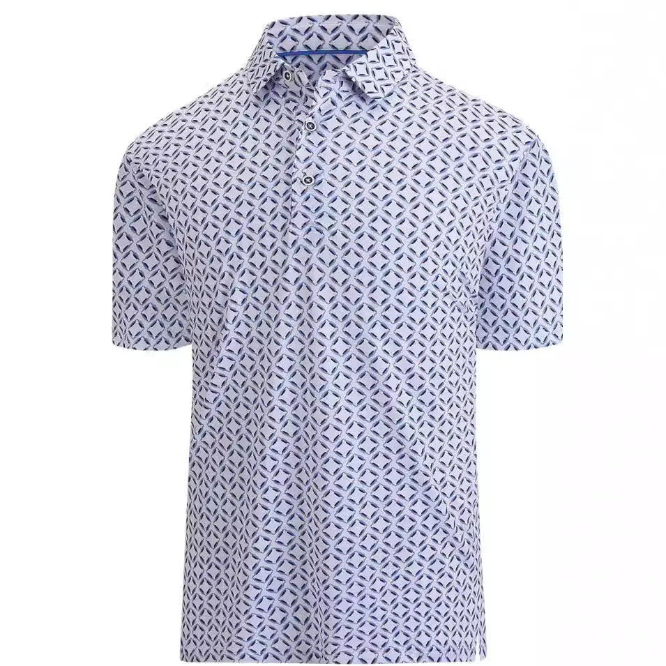 Men's 3D print graphic t-shirt with zipper decoration detail in Japanese retro style.