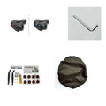 Thickened bicycle saddle cushion with PU leather cover, installation tools, and waterproof accessory