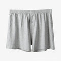 Men's cotton boxer shorts in black, light grey and navy blue colours with high waist and loose fit
